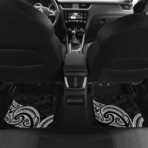 New Zealand Hammerhead Shark Car Mats Maori Haehae Mangopare Black - Aussie Hoodie