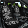 New Zealand Hammerhead Shark Car Seat Cover Maori Haehae Mangopare Black - Aussie Hoodie