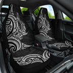 New Zealand Hammerhead Shark Car Seat Cover Maori Haehae Mangopare Black - Aussie Hoodie