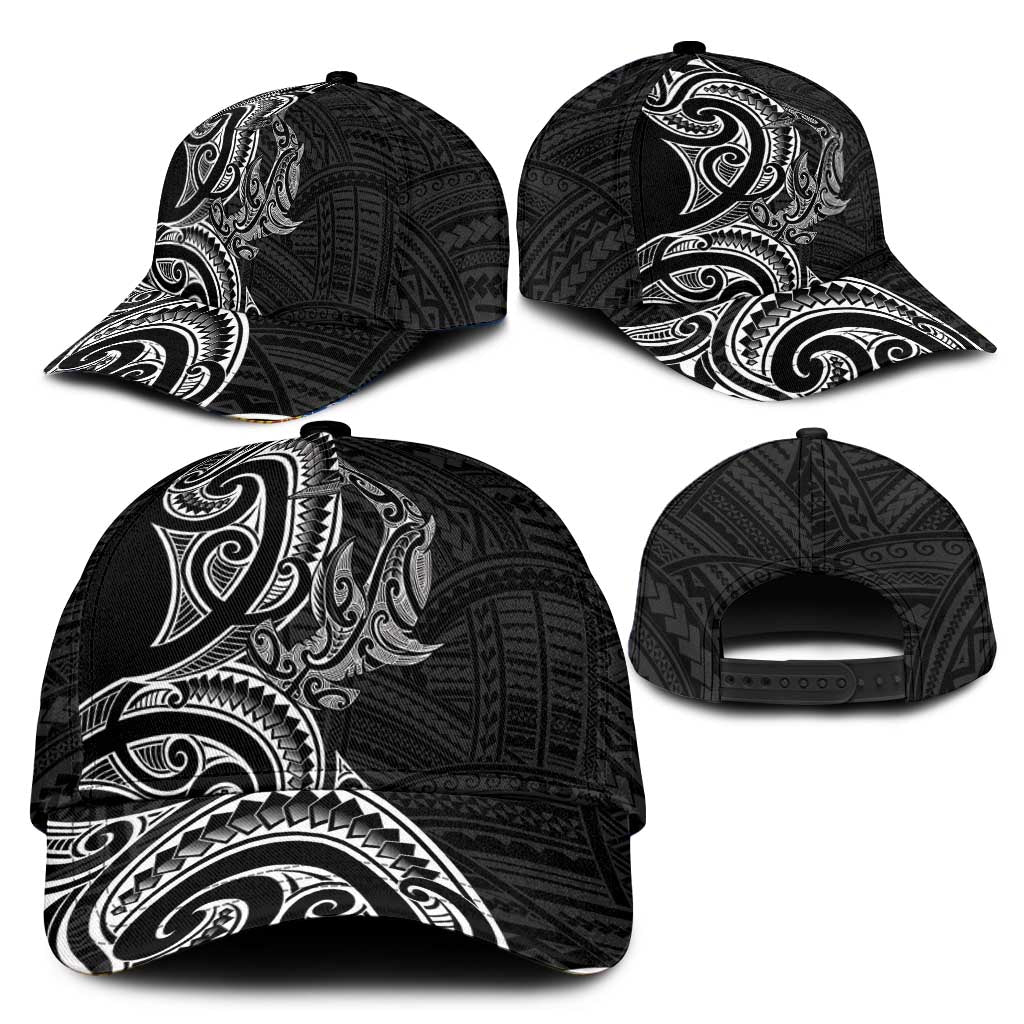 New Zealand Hammerhead Shark Classic Cap Maori Haehae Mangopare Black - Aussie Hoodie