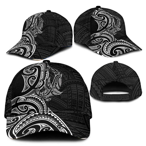 New Zealand Hammerhead Shark Classic Cap Maori Haehae Mangopare Black - Aussie Hoodie