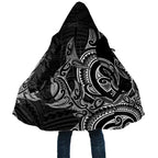 New Zealand Hammerhead Shark Cloak Maori Haehae Mangopare Black - Aussie Hoodie