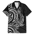 New Zealand Hammerhead Shark Family Matching Mermaid Dress and Hawaiian Shirt Maori Haehae Mangopare Black - Aussie Hoodie