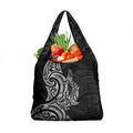 New Zealand Hammerhead Shark Grocery Bag Maori Haehae Mangopare Black - Aussie Hoodie