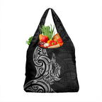New Zealand Hammerhead Shark Grocery Bag Maori Haehae Mangopare Black - Aussie Hoodie