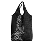 New Zealand Hammerhead Shark Grocery Bag Maori Haehae Mangopare Black - Aussie Hoodie