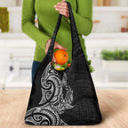 New Zealand Hammerhead Shark Grocery Bag Maori Haehae Mangopare Black - Aussie Hoodie