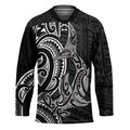 New Zealand Hammerhead Shark Hockey Jersey Maori Haehae Mangopare Black - Aussie Hoodie
