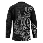 New Zealand Hammerhead Shark Hockey Jersey Maori Haehae Mangopare Black - Aussie Hoodie