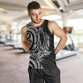 New Zealand Hammerhead Shark Men Tank Top Maori Haehae Mangopare Black - Aussie Hoodie