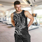 New Zealand Hammerhead Shark Men Tank Top Maori Haehae Mangopare Black - Aussie Hoodie