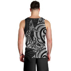 New Zealand Hammerhead Shark Men Tank Top Maori Haehae Mangopare Black - Aussie Hoodie