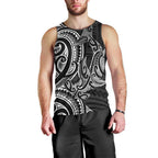 New Zealand Hammerhead Shark Men Tank Top Maori Haehae Mangopare Black - Aussie Hoodie