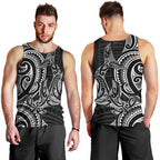 New Zealand Hammerhead Shark Men Tank Top Maori Haehae Mangopare Black - Aussie Hoodie