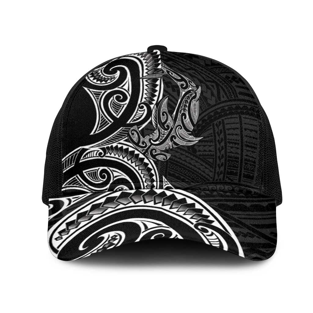 New Zealand Hammerhead Shark Mesh Trucker Cap Maori Haehae Mangopare Black - Aussie Hoodie
