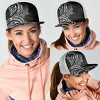New Zealand Hammerhead Shark Mesh Trucker Cap Maori Haehae Mangopare Black - Aussie Hoodie