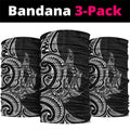 New Zealand Hammerhead Shark Neck Gaiter Maori Haehae Mangopare Black - Aussie Hoodie