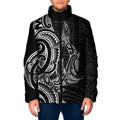 New Zealand Hammerhead Shark Padded Jacket Maori Haehae Mangopare Black - Aussie Hoodie
