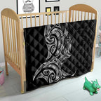New Zealand Hammerhead Shark Quilt Maori Haehae Mangopare Black - Aussie Hoodie