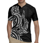 New Zealand Hammerhead Shark Rugby Jersey Maori Haehae Mangopare Black - Aussie Hoodie