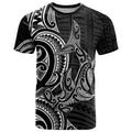 New Zealand Hammerhead Shark T Shirt Maori Haehae Mangopare Black - Aussie Hoodie