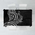 New Zealand Hammerhead Shark Tablecloth Maori Haehae Mangopare Black - Aussie Hoodie