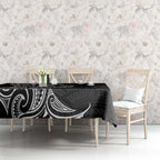 New Zealand Hammerhead Shark Tablecloth Maori Haehae Mangopare Black - Aussie Hoodie