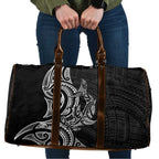 New Zealand Hammerhead Shark Travel Bag Maori Haehae Mangopare Black - Aussie Hoodie