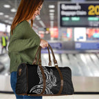 New Zealand Hammerhead Shark Travel Bag Maori Haehae Mangopare Black - Aussie Hoodie