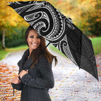 New Zealand Hammerhead Shark Umbrella Maori Haehae Mangopare Black - Aussie Hoodie