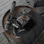 New Zealand Hammerhead Shark Wrapping Paper Maori Haehae Mangopare Black - Aussie Hoodie