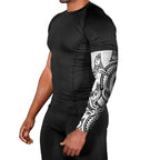 New Zealand Hammerhead Shark Arm Sleeves Maori Haehae Mangopare White - Aussie Hoodie