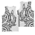 New Zealand Hammerhead Shark Basketball Jersey Maori Haehae Mangopare White - Aussie Hoodie
