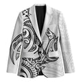New Zealand Hammerhead Shark Blazer Maori Haehae Mangopare White - Aussie Hoodie
