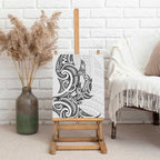 New Zealand Hammerhead Shark Canvas Wall Art Maori Haehae Mangopare White - Aussie Hoodie