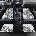 New Zealand Hammerhead Shark Car Mats Maori Haehae Mangopare White - Aussie Hoodie