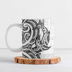 New Zealand Hammerhead Shark Ceramic Mug Maori Haehae Mangopare White - Aussie Hoodie