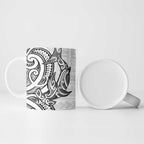New Zealand Hammerhead Shark Ceramic Mug Maori Haehae Mangopare White - Aussie Hoodie