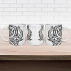 New Zealand Hammerhead Shark Ceramic Mug Maori Haehae Mangopare White - Aussie Hoodie