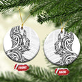 New Zealand Hammerhead Shark Ceramic Ornament Maori Haehae Mangopare White - Aussie Hoodie
