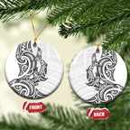 New Zealand Hammerhead Shark Ceramic Ornament Maori Haehae Mangopare White - Aussie Hoodie