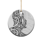 New Zealand Hammerhead Shark Ceramic Ornament Maori Haehae Mangopare White - Aussie Hoodie