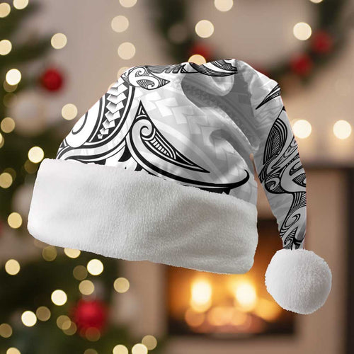 New Zealand Hammerhead Shark Christmas Santa Hat Maori Haehae Mangopare White - Aussie Hoodie