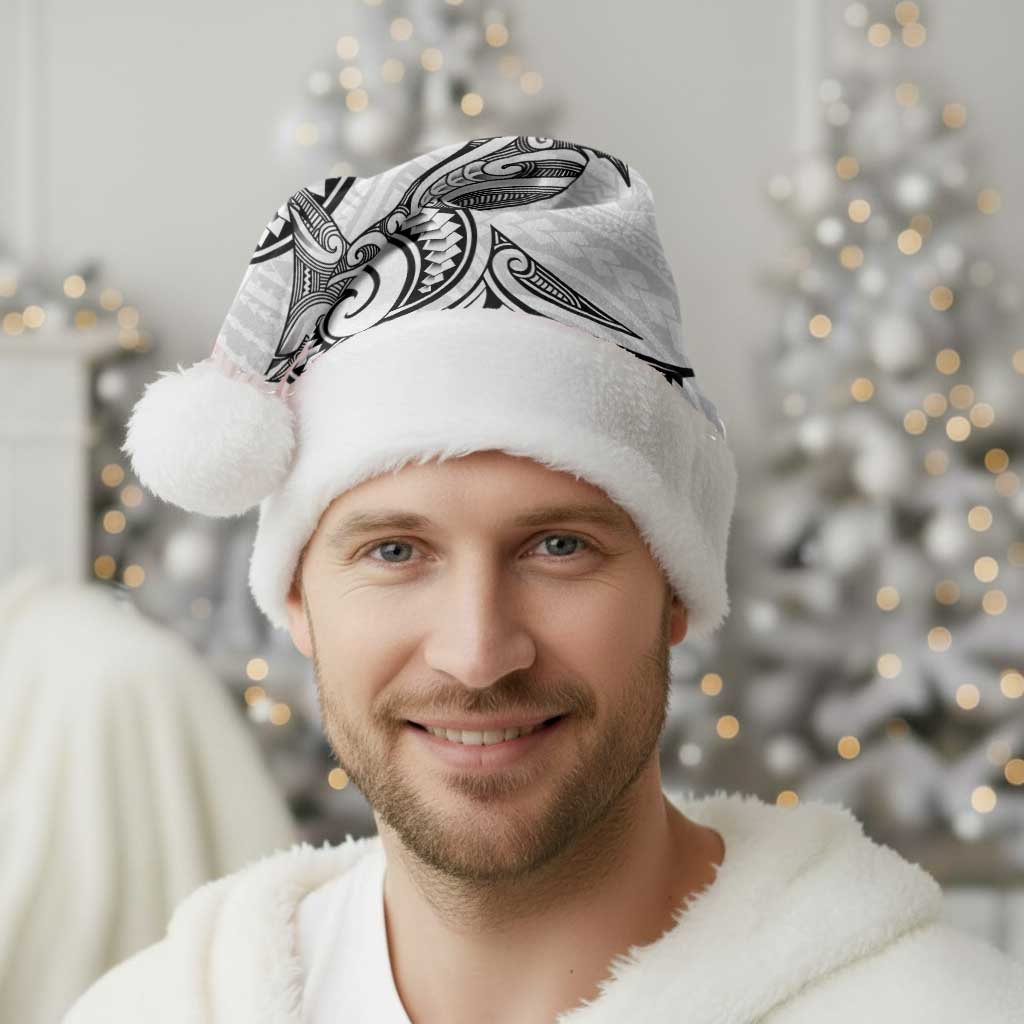 New Zealand Hammerhead Shark Christmas Santa Hat Maori Haehae Mangopare White - Aussie Hoodie