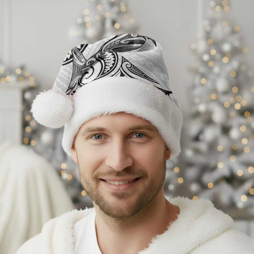 New Zealand Hammerhead Shark Christmas Santa Hat Maori Haehae Mangopare White - Aussie Hoodie