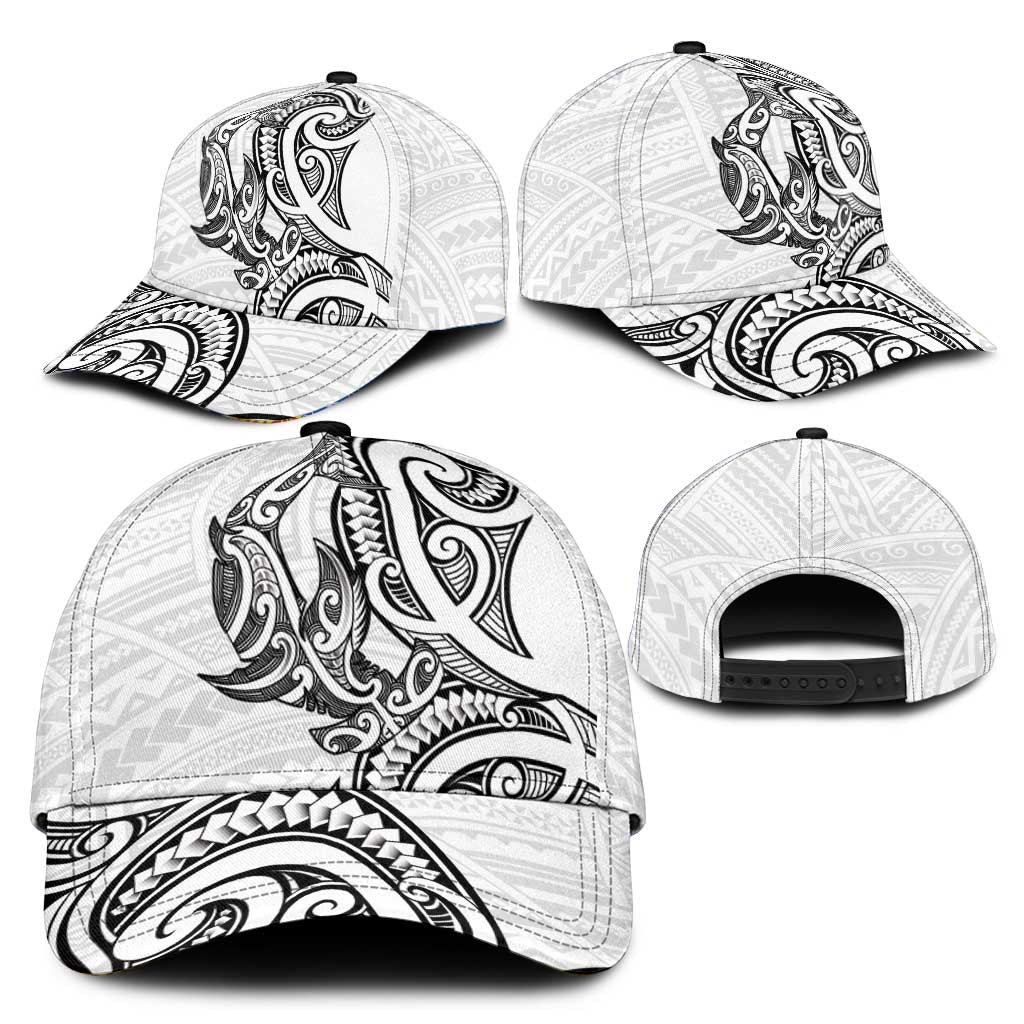 New Zealand Hammerhead Shark Classic Cap Maori Haehae Mangopare White - Aussie Hoodie