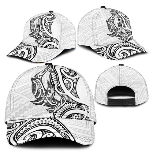New Zealand Hammerhead Shark Classic Cap Maori Haehae Mangopare White - Aussie Hoodie