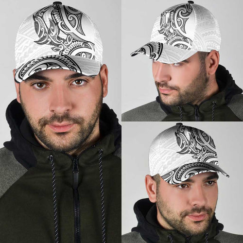 New Zealand Hammerhead Shark Classic Cap Maori Haehae Mangopare White - Aussie Hoodie