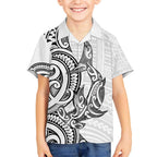 New Zealand Hammerhead Shark Hawaiian Shirt Maori Haehae Mangopare White - Aussie Hoodie