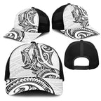 New Zealand Hammerhead Shark Mesh Trucker Cap Maori Haehae Mangopare White - Aussie Hoodie
